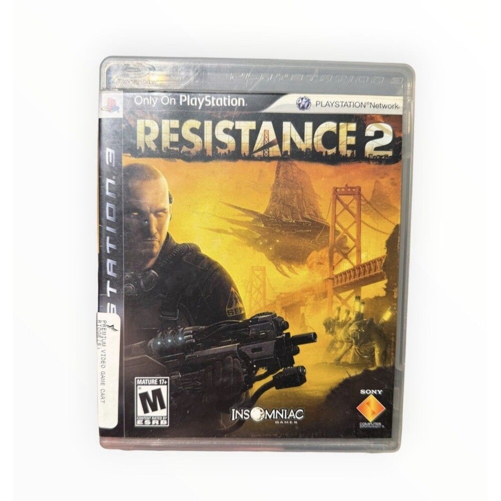 Resistance 2 PS3 Sony PlayStation 3 2008 Disk Case Tested